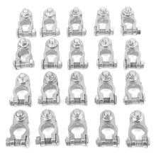 Wing Nut Terminal Connectors Zinc-Alloy Clamps Battery Terminal End High Conductivity Anti-Corrosion Lightweight Automotive Cable Ends Universal Fit