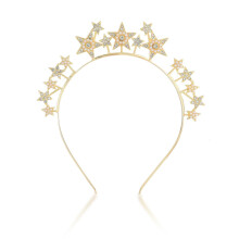 Rose Gold Crystal Tiara Bridal Crown with Pearls for Wedding Prom Quinceanera Headpiece