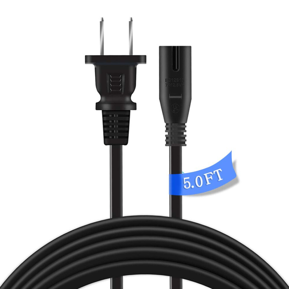 5Ft Ps3 Power Cord For Sony Cechzed1u Playstation Tv Monitor, Wide Voltage, Safety Protection 9164114217974