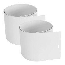 2pcs White Vertical Blind Replacement Slats for Sliding Doors and Windows Easy Installation