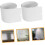 2pcs White Vertical Blind Replacement Slats for Sliding Doors and Windows Easy Installation 2