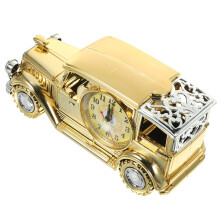 Vintage Car Desk Clock Retro Classic Alarm for Home Decor and Office Display