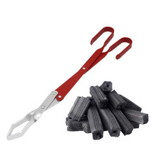 Heavy Duty Aluminum Fireplace Tongs with Long Handle Safety Grip for Outdoor Firewood and Grill