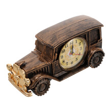 Vintage Car Clock with Classic Analog Display, Retro Car Desk Decor for Home Office Bedroom Gift