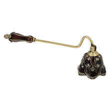 Candle Snuffer with Long Handle Vintage Metal Candle Extinguisher for Safe Wick Extinguishing
