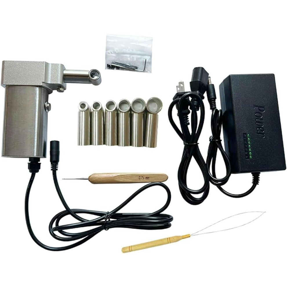 Unisex Electric Dreadlock Machine Kit For Fast Braiding And Hair Extensions, Onehand Operation Tool