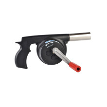 BBQ Air Blower Hand Crank Outdoor Camping Fire Starter with Burn Protection Design
