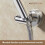Shower Head Holder 3 Pcs 360 Adjustable Suction Cup Bracket SelfAdhesive Wall Mount Silver 2