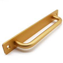 Gold Barn Door Handle 180mm Aluminium Alloy Sliding Door Pull for Wardrobe and Drawer