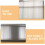 3pcs PVC Vertical Blind Replacement Slats for Sliding Door and Window Easy Installation Ref: 7296 2