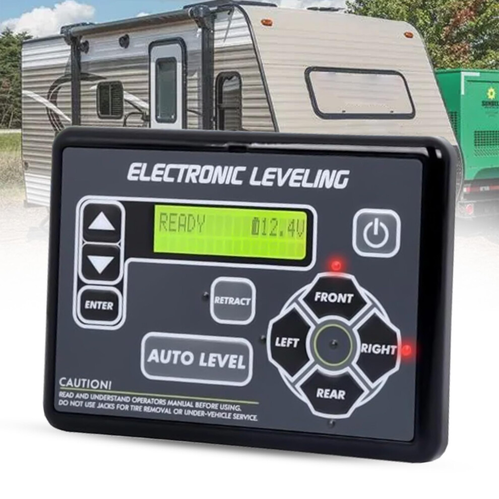 421484 Rv Leveling Control Panel For Lippert Autoleveling System, Fits 5Th Wheel And Travel Trailer 9365369436961