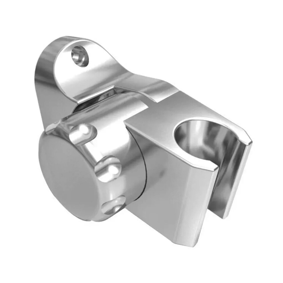 Shower Head Holder 4Pcs Wall Mounted Adjustable Bracket Universal Handheld Bathroom Accessories Silver 9365369402973