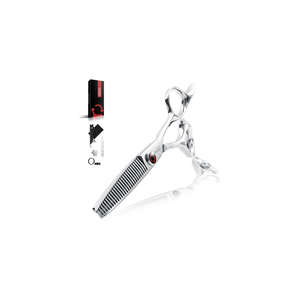 Professional Japanese Steel Hair Cutting Scissors 6.0 Inch Barber Shears with Ergonomic 3D Handle