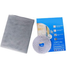 Black DIY SelfAdhesive Window Screen Mesh Mosquito Net, Washable Anti Bug Curtain 130x150cm