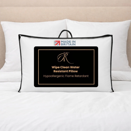 Wipe Clean Waterproof Pillows UK Made (2 Pack)