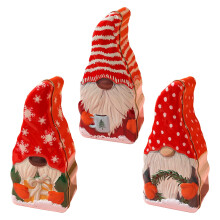 3PCS Large Christmas Cookie Tins with Lids, Festive Gnome Candy Containers for Gifts