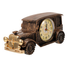 Vintage Car Desk Clock with Analog Alarm, Retro Classic Car Design for Elegant Home and Office Decor