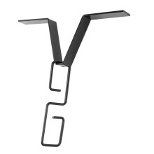 Rain Chain Gutter Adapter with Black Zinc V Hook Clip, Universal Fit, Quick Install, Water Collection