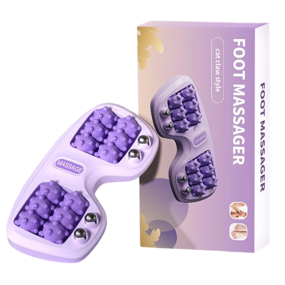 Purple Foot Massage Roller Calf Massager For Muscle Relaxation Pressure Relieving Roller For Home Fitness Travel