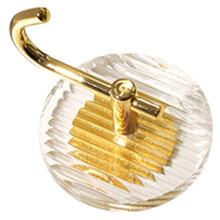 Gold Finish Heavy Duty Adhesive Wall Hooks for Towel Coat Key Hanging in Bathroom Kitchen Door
