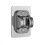 Shower Head Holder 360 Rotation Adjustable Height Suction Cup Wall Mount Bracket Grey 2PCS 1