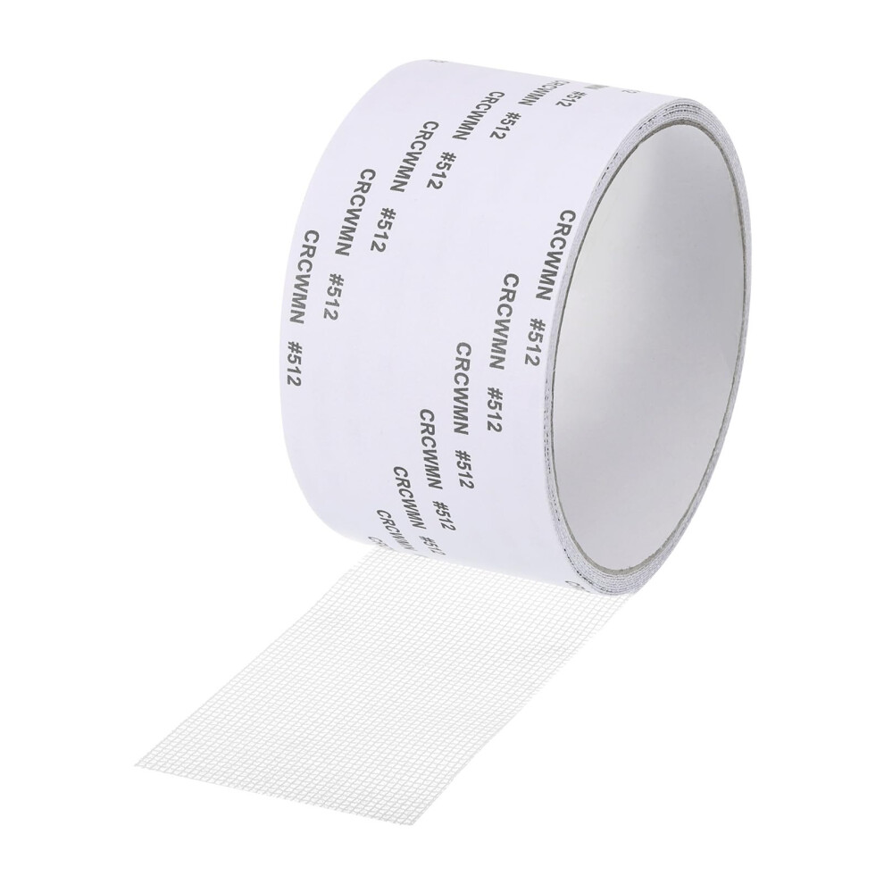 Window Screen Tape 1.97In X 6.56Ft White Fiberglass Selfadhesive Mesh For Quick Door And Window Fixes 9365369405035
