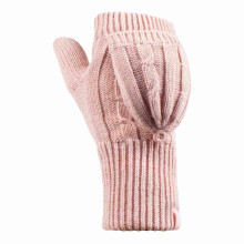 (One Size, Altrosa) Heat Holders - Heat Holders - Damen Fingerlose Handschuhe Gestrickt Thermo Winter - 2.3 Tog