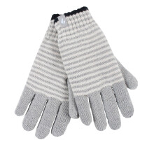 (M/L, Grau (Oslo)) Heat Holders - Heat Holders Damen Winter Thermo Handschuhe Gestreifte mit Fleece Füttern