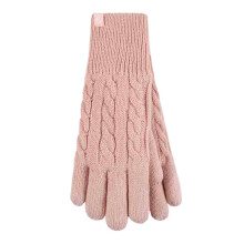 (S/M, Altrosa) Heat Holders - Heat Holders - Damen Winter Outdoor Handschuhe Gestrickte mit Fleece Füttern