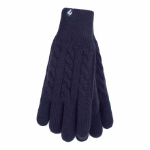 (M/L, Marine) Heat Holders - Heat Holders - Damen Winter Outdoor Handschuhe Gestrickte mit Fleece Füttern