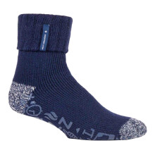 (06-Nov, Marineblau (Whittaker)) Heat Holders - Heat Holders Herren Kuschelsocken mit Noppen | Warm Flauschig Socken ABS Stopper