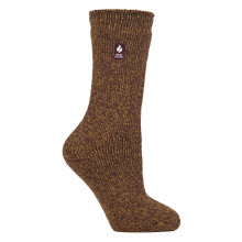 (04-Aug, Braun) Heat Holders - Heat Holders Winter Thermosocken für Damen | Warme Socken Bunte Streifen