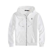 (S, White Hoodie) Men's Embroidered Polo Hoodie Set with Fleece Jacket and Cardigan