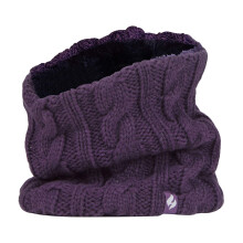 (One Size, Solides Lila) Heat Holders - Heat Holders - Damen Nackenwärmer Stricken | Dicke Halswärmer Fleecefutter