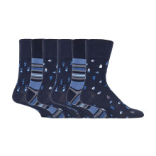 (06-Nov, SOMRJ577) Gentle Grip - 6er Pack Herren Socken Comfort Ohne Gummi Bund | Gentle Grip Socken Baumwolle