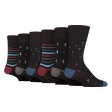(06-Nov, SOMRJ641) Gentle Grip - 6er Pack Herren Socken Comfort Ohne Gummi Bund | Gentle Grip Socken Baumwolle