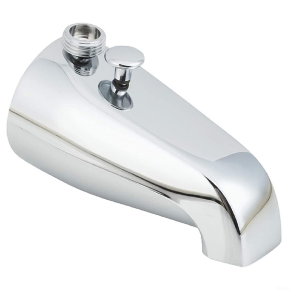 Zinc Alloy Bathtub Spout With Diverter, Wall Mount, Dual Threaded Inlets, Front Lift Bar Switch 9164114168030