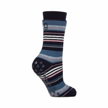(04-Aug, Marineblauer Streifen) IOMI - IOMI Heat Holders - Herren Damen Extra Warm Thermosocken Abs für Raynaud Syndrom