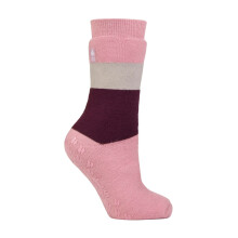 (04-Aug, Rosenblockstreifen) IOMI - IOMI Heat Holders - Herren Damen Extra Warm Thermosocken Abs für Raynaud Syndrom