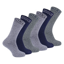 (06-Nov, Paket 2) Sock Snob - 6er Pack Herren Baumwolle Wandersocken Gepolstert | Trekkingsocken für Sommer
