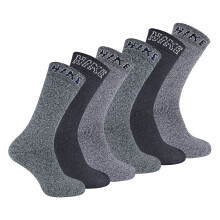 (06-Nov, Paket 1) Sock Snob - 6er Pack Herren Baumwolle Wandersocken Gepolstert | Trekkingsocken für Sommer