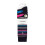 Farah (6-11, Dark Navy / Cerise) Farah - 5 Pack Mens Bamboo Bright Striped Patterned Socks 2