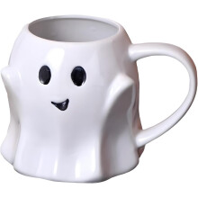 Halloween Mug 3D Ghost Ceramic Coffee Cup 14oz Large Capacity with Handle for Hot and Cold Drinks