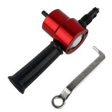 Sheet Metal Nibbler Cutter DoubleHeaded Drill Attachment For Straight Curve And Circle Cutting Red Ref: 2889