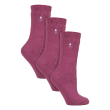 (4-8 UK, Mittelrosa) Heat Holders - Heat Holders - 3 Paar Original dicke Winter-Thermosocken für Damen
