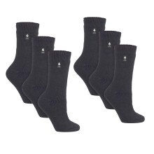 (4-8 UK, Holzkohle) Heat Holders - Heat Holders - 6 Paar Original dicke Winter-Thermosocken für Damen