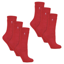 (4-8 UK, Rot) Heat Holders - Heat Holders - 6 Paar Original dicke Winter-Thermosocken für Damen