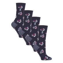 (4-8 UK, Marine (Murcia)) Heat Holders - Heat Holders - 4 Paar Damen UltraLite leichte Thermosocken