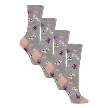 (4-8 UK, Grau (Sidari)) Heat Holders - Heat Holders - 4 Paar Damen UltraLite leichte Thermosocken