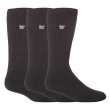 (6-11 UK, Holzkohle) Heat Holders - Heat Holders - 3 Paar original dicke Winter-Thermosocken für Herren